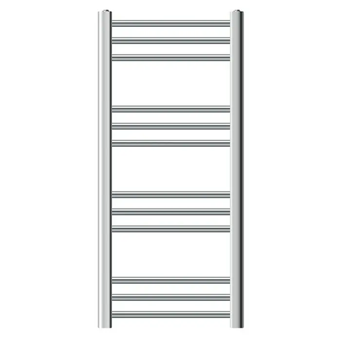 LuxeBath Elektro-Badheizkörper Handtuchwärmer Elektrisch Seitenanschluss mit Heizstab 300W gebogen - B x H: 40 x 80 cm