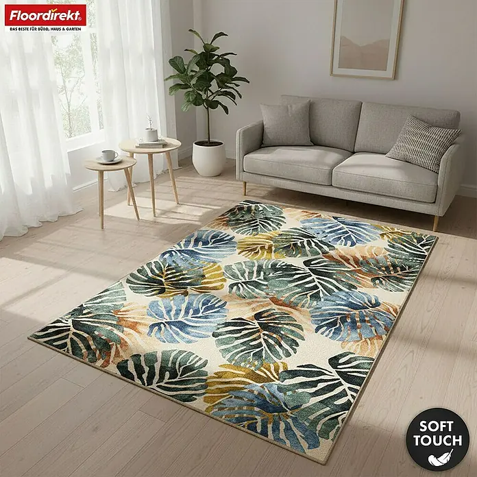 Floordirekt Kurzflorteppich Amazonia 160 x 230 cm - Beige, 230 x 160 cm