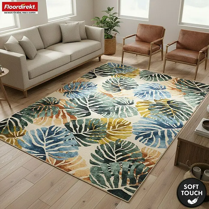 Floordirekt Kurzflorteppich Amazonia 160 x 230 cm - Beige, 230 x 160 cm