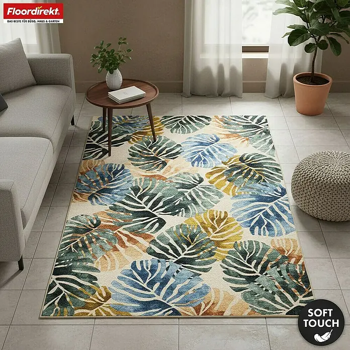 Floordirekt Kurzflorteppich Amazonia 160 x 230 cm - Beige, 230 x 160 cm