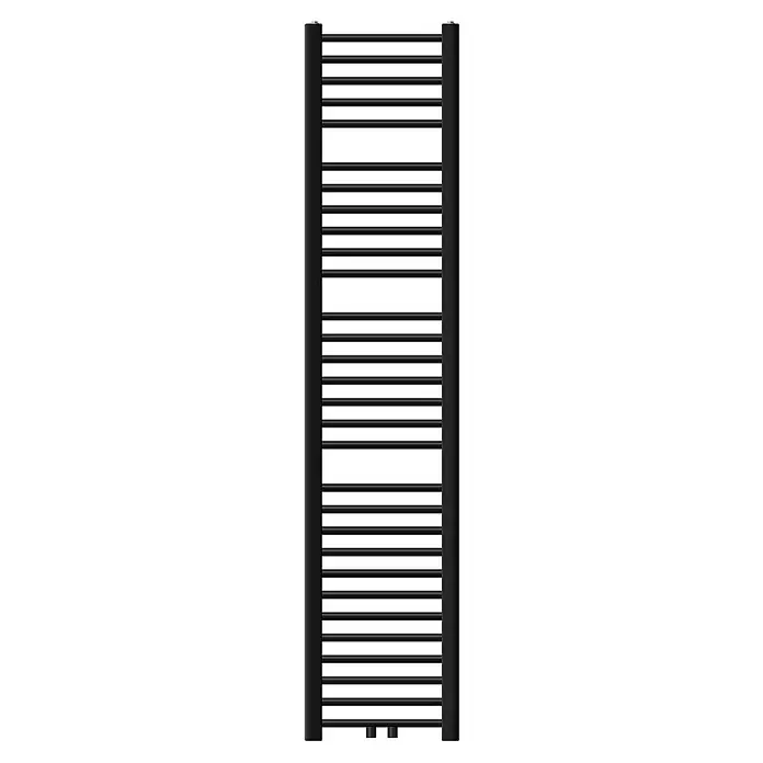 LuxeBath Badheizkörper Designheizkörper Sahara Handtuchheizung Handtuchwärmer - B x H: 30 x 180 cm, Schwarz