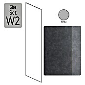 Camargue Meran Mix & Match Duschwand W2 (B x H: 97 x 200 cm, Beschichtet, Grau) | BAUHAUS
