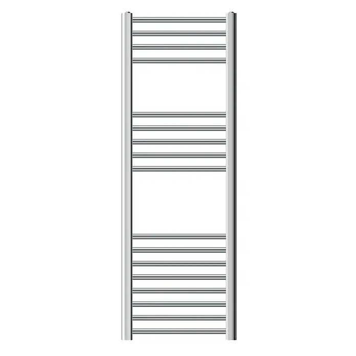 LuxeBath Elektro-Badheizkörper Handtuchwärmer Elektrisch Seitenanschluss mit Heizstab 900W gerade - B x H: 40 x 120 cm