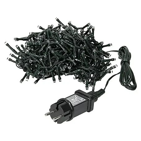ECD Germany  LED-Lichtervorhang 180 LEDs 6m für Innen & Außen IP44 Kaltweiß
