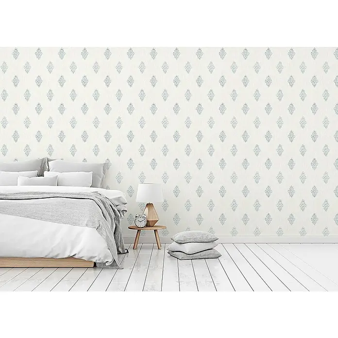 Tadessi Vliestapete M1-No.2261 - Weiß, Ornament, 10,05 x 0,53 m