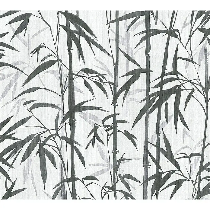 Tadessi Vliestapete M1-No.1623 - Schwarz, Floral, 10,05 x 0,53 m