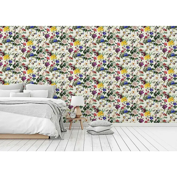 Tadessi Vliestapete M1-No.346 - Mehrfarbig, Floral, 10,05 x 0,53 m