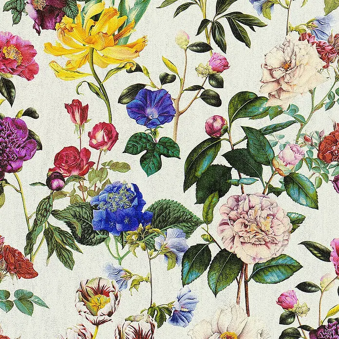 Tadessi Vliestapete M1-No.346 - Mehrfarbig, Floral, 10,05 x 0,53 m