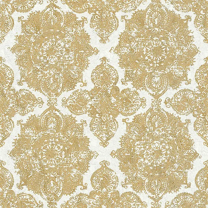 Tadessi Vliestapete M1-No.2865 - Weiß, Ornament, 10,05 x 0,53 m