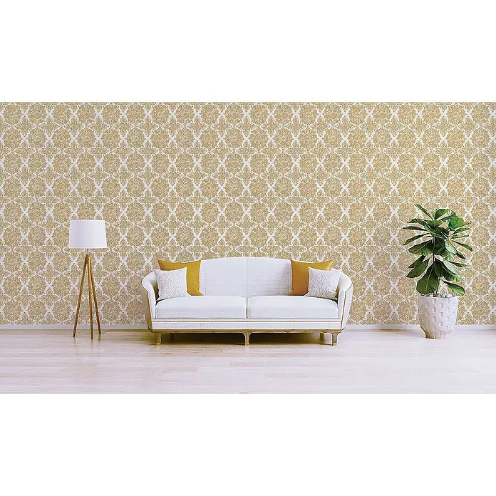 Tadessi Vliestapete M1-No.2865 - Weiß, Ornament, 10,05 x 0,53 m