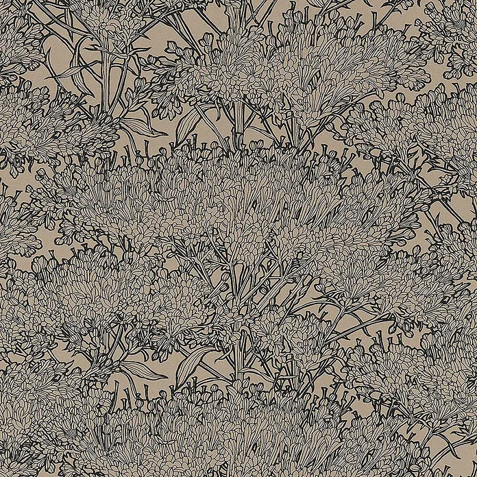 Tadessi Vliestapete M1-No.2818 - Grau, Floral, 10,05 x 0,53 m