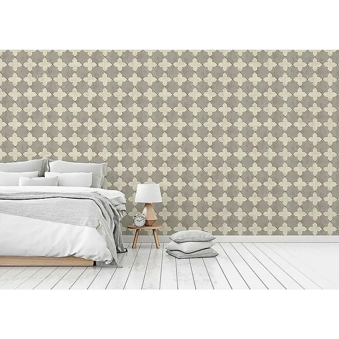 Tadessi Vliestapete M1-No.416 - Creme, Grafisch, 10,05 x 0,53 m