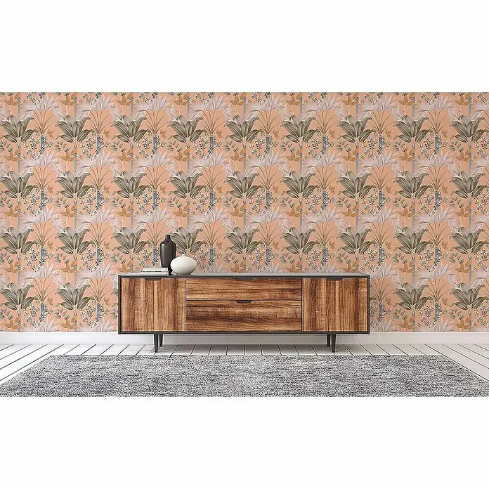 Tadessi Vliestapete M1-No.4431 - Mehrfarbig, Floral, 10,05 x 0,53 m