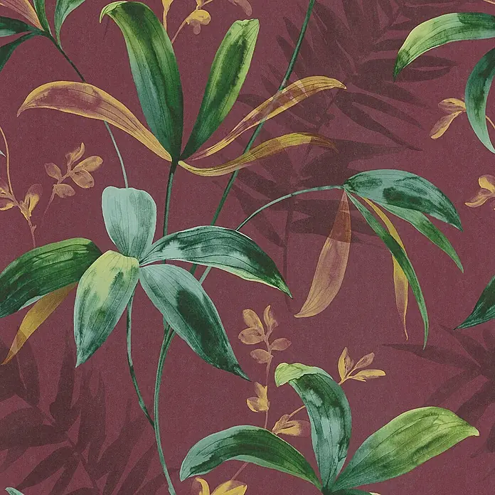 Tadessi Vliestapete M1-No.533 - Rot, Floral, 10,05 x 0,53 m