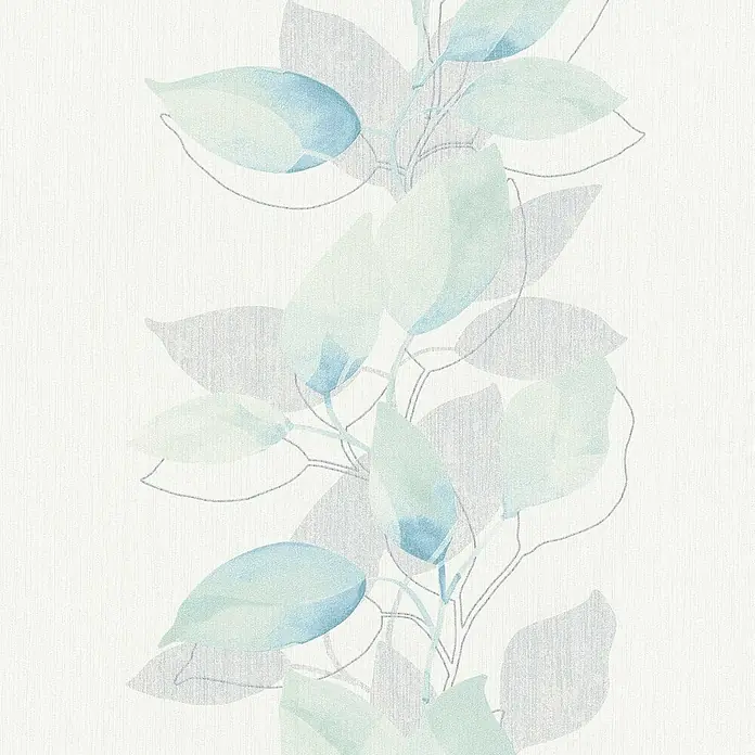 Tadessi Vliestapete M1-No.571 - Blau, Floral, 10,05 x 0,53 m
