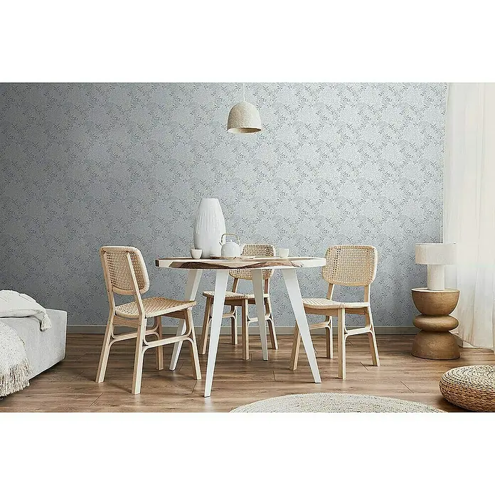 Tadessi Vliestapete M1-No.4145 - Grau, Floral, 10,05 x 0,53 m