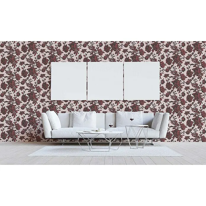 Tadessi Vliestapete M1-No.1841 - Rosa, Floral, 10,05 x 0,53 m
