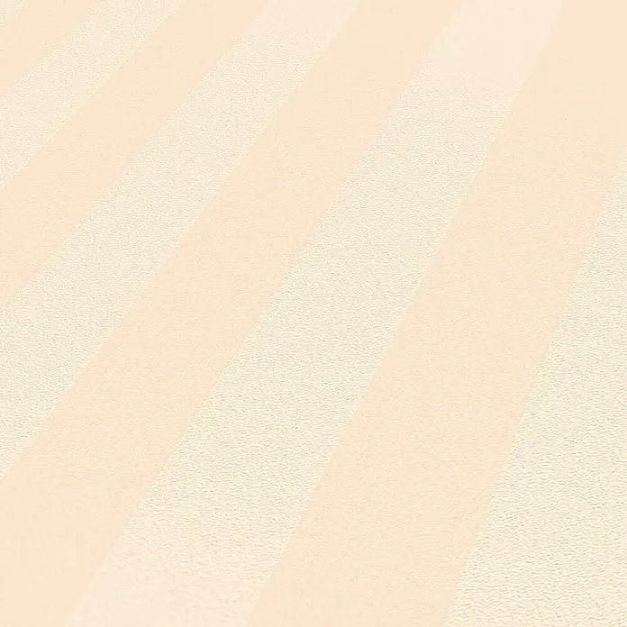 Tadessi Vliestapete M1-No.2941 - Rosa, Streifen, 10,05 x 0,53 m - Diagonale gestreifte beigefarbene Tapete mit abwechselnd texturierten und glatten Streifen.