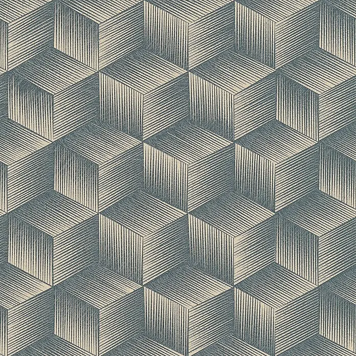 Tadessi Vliestapete M1-No.3451 - Blau, 3D-Optik, 10,05 x 0,53 m