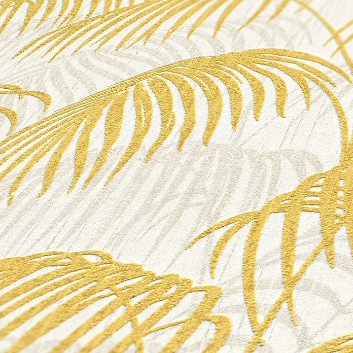 Tadessi Vliestapete M1-No.3871 - Gelb, Floral, 10,05 x 0,53 m