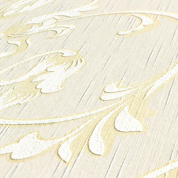 Tadessi Vliestapete M1-No.3800 - Creme, Floral, 10,05 x 0,53 m