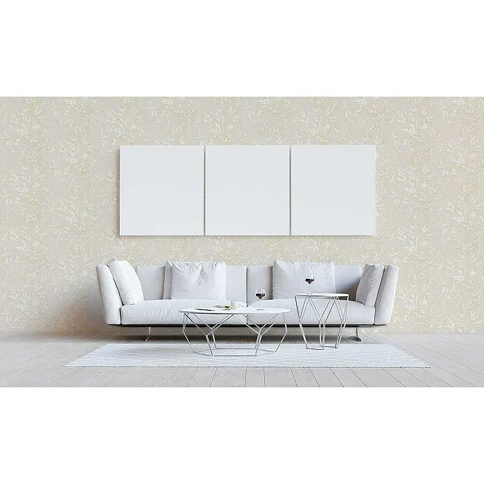 Tadessi Vliestapete M1-No.3800 - Creme, Floral, 10,05 x 0,53 m