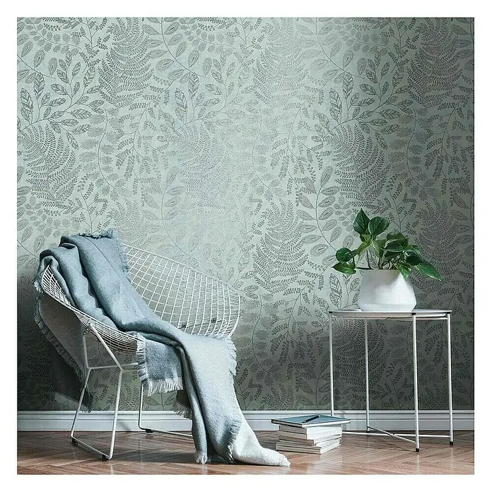 Tadessi Vliestapete M1-No.4063 - Blau, Floral, 10,05 x 0,53 m