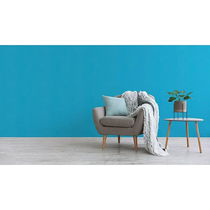 Tadessi Vliestapete M1-No.3252 - Blau, Uni, 10,05 x 0,53 m