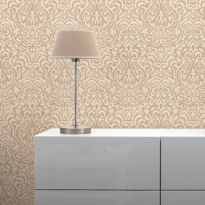 Tadessi Vliestapete M1-No.3844 - Beige, Ornament, 10,05 x 0,53 m