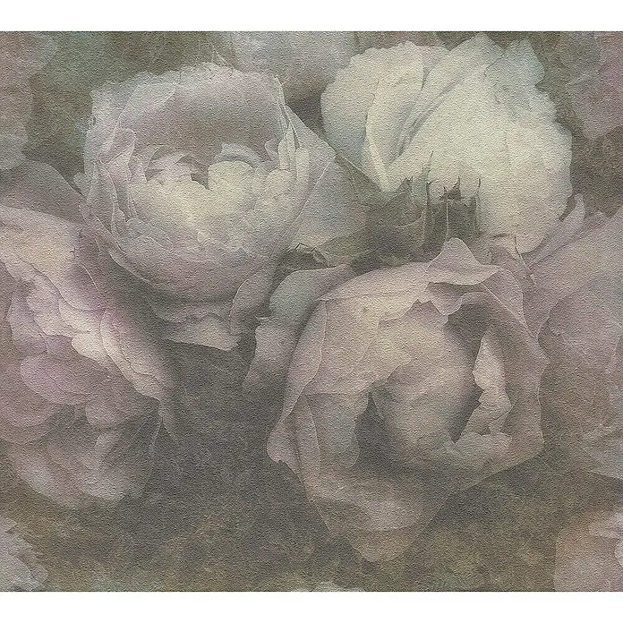 Tadessi Vliestapete M1-No.1651 - Grün, Floral, 10,05 x 0,53 m