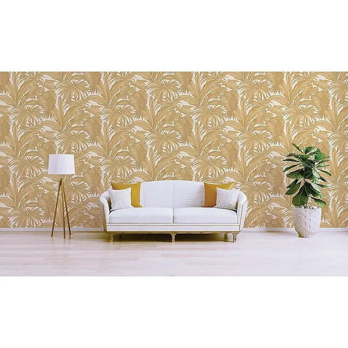 Tadessi Vliestapete M1-No.924 - Creme, Floral, 10,05 x 0,7 m
