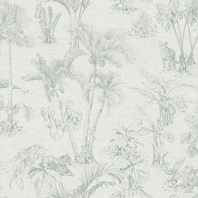 Tadessi Vliestapete M1-No.685 - Grau, Floral, 10,05 x 0,53 m
