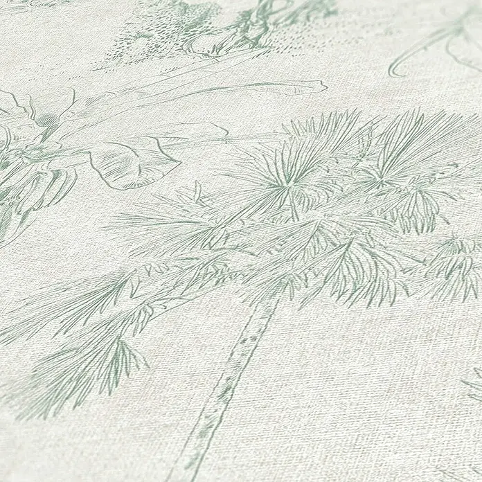 Tadessi Vliestapete M1-No.685 - Grau, Floral, 10,05 x 0,53 m