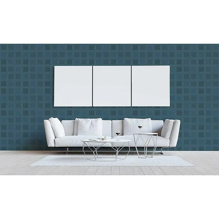 Tadessi Vliestapete M1-No.2886 - Blau, Grafisch, 10,05 x 0,53 m