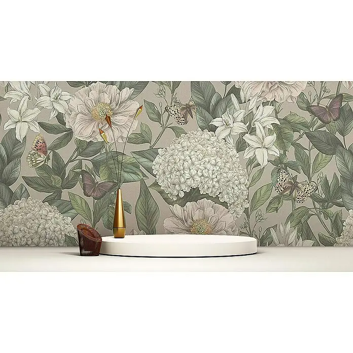 Tadessi Vliestapete M1-No.4496 - Rosa, Floral, 10,05 x 0,53 m