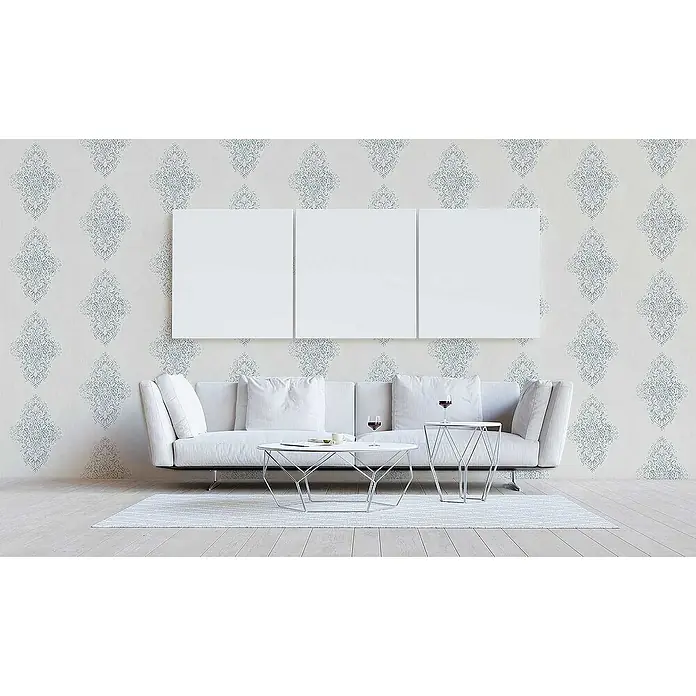 Tadessi Vliestapete M1-No.2257 - Weiß, Ornament, 10,05 x 0,53 m