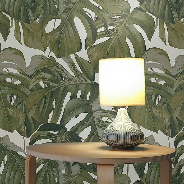 Tadessi Vliestapete M1-No.1411 - Weiß, Floral, 10,05 x 0,53 m