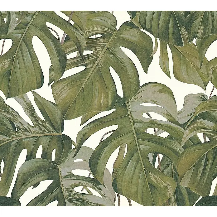 Tadessi Vliestapete M1-No.1411 - Weiß, Floral, 10,05 x 0,53 m