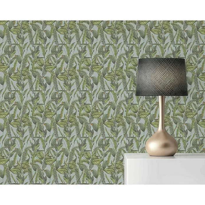 Tadessi Vliestapete M1-No.4485 - Blau, Floral, 10,05 x 0,53 m