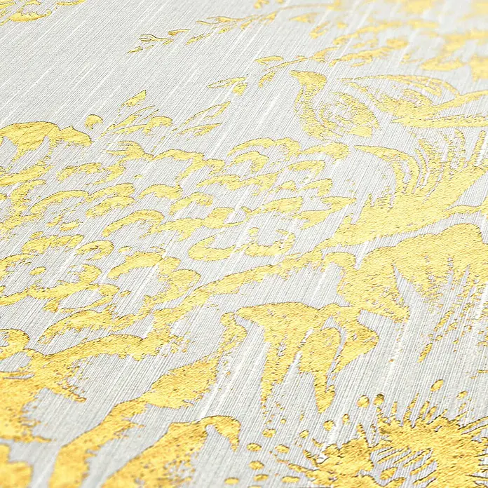 Tadessi Vliestapete M1-No.2163 - Weiß, Floral, 10,05 x 0,53 m