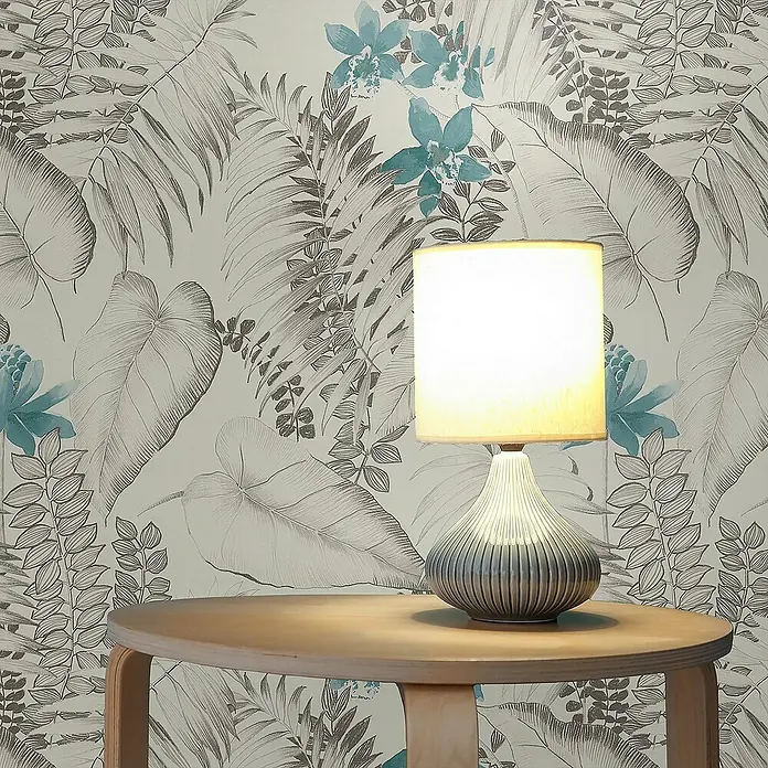 Tadessi Vliestapete M1-No.2979 - Grau, Floral, 10,05 x 0,53 m