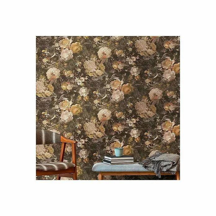 Tadessi Vliestapete M1-No.4028 - Mehrfarbig, Floral, 10,05 x 0,53 m