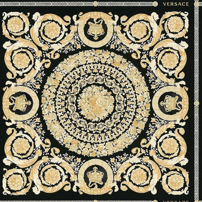 Tadessi Vliestapete M1-No.315 - Schwarz, Ornament, 10,05 x 0,7 m