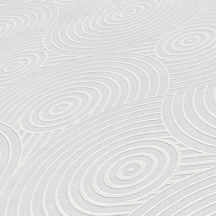 Tadessi Vliestapete M1-No.3435 - Weiß, Grafisch, 10,05 x 0,53 m