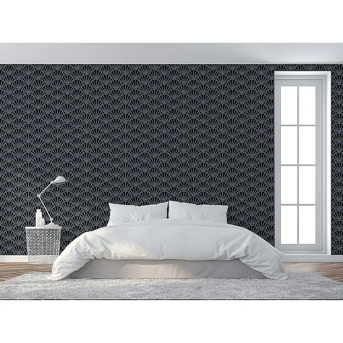 Tadessi Vliestapete M1-No.462 - Schwarz, Grafisch, 10,05 x 0,53 m