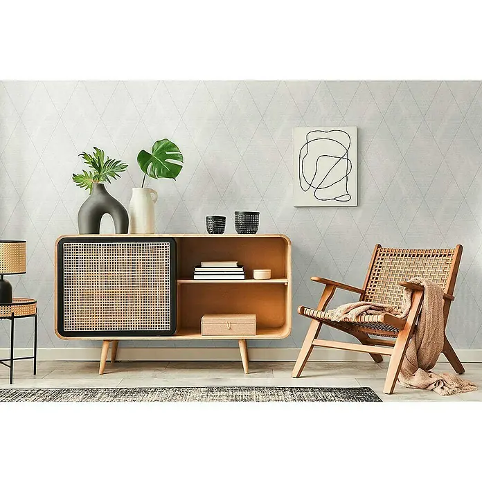 Tadessi Vliestapete M1-No.4044 - Creme, Grafisch, 10,05 x 0,53 m