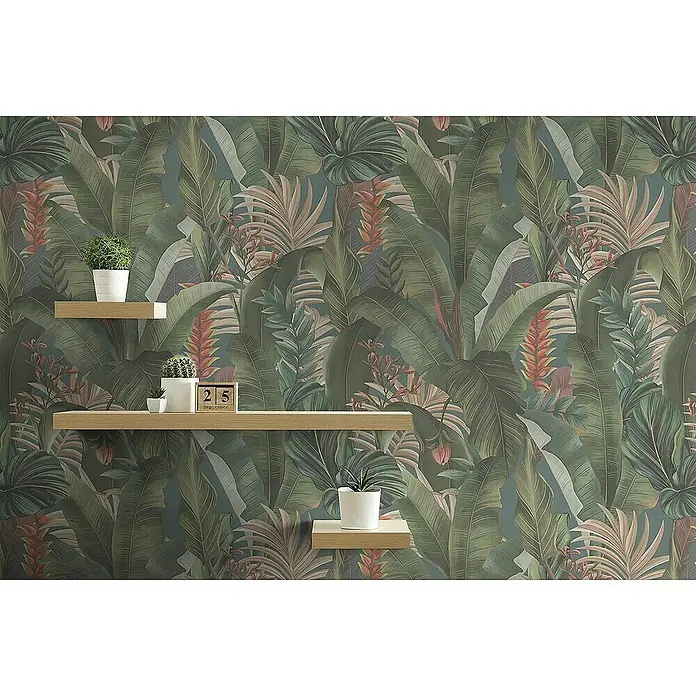 Tadessi Vliestapete M1-No.4521 - Blau, Floral, 10,05 x 0,53 m
