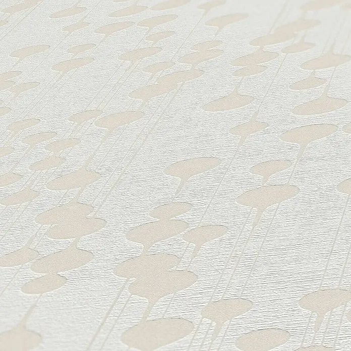 Tadessi Vliestapete M1-No.1644 - Weiß, Grafisch, 10,05 x 0,53 m