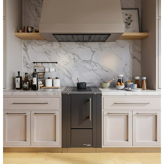 Haas+Sohn Küchenherd HS 40 (L x B x H: 600 x 400 x 852 cm, 5 kW, Anthrazit) | BAUHAUS