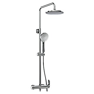 Sistema de ducha Flow Pro (Número de tipos de chorro: 3 ud., Cromo)